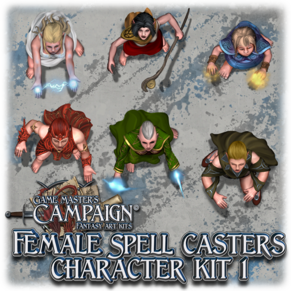 Female Spell casters character kit 1