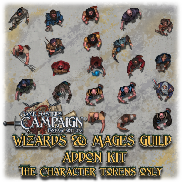 Wizards & Mages guild addon kit - Character tokens only